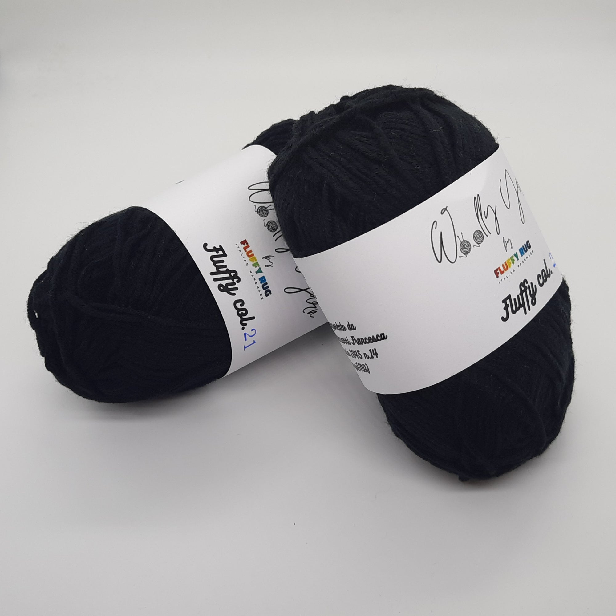 Fluffy Nero, Filato Baby N.21