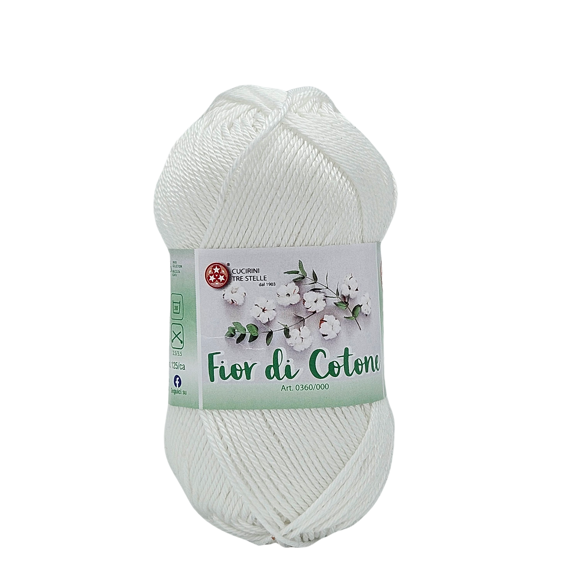 Fior di cotone, cotone mercerizzato 50gr, 41 Colori Disponibili