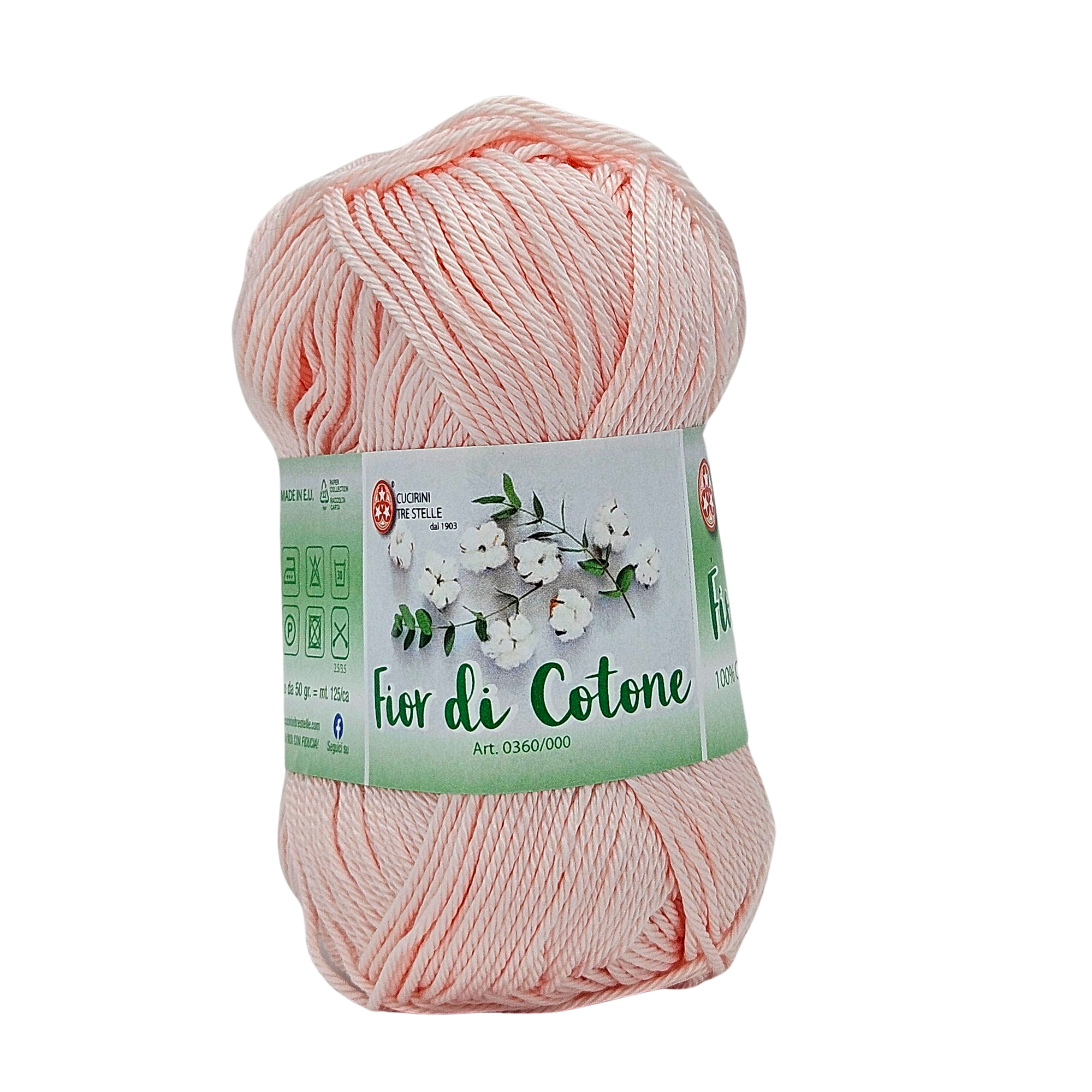 Fior di cotone, cotone mercerizzato 50gr, 41 Colori Disponibili