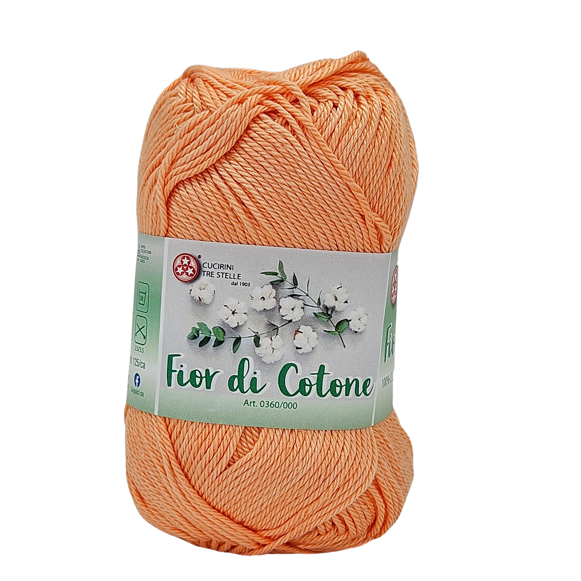 Fior di cotone, cotone mercerizzato 50gr, 41 Colori Disponibili