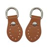 Ganci con anelle in pelle 2pz