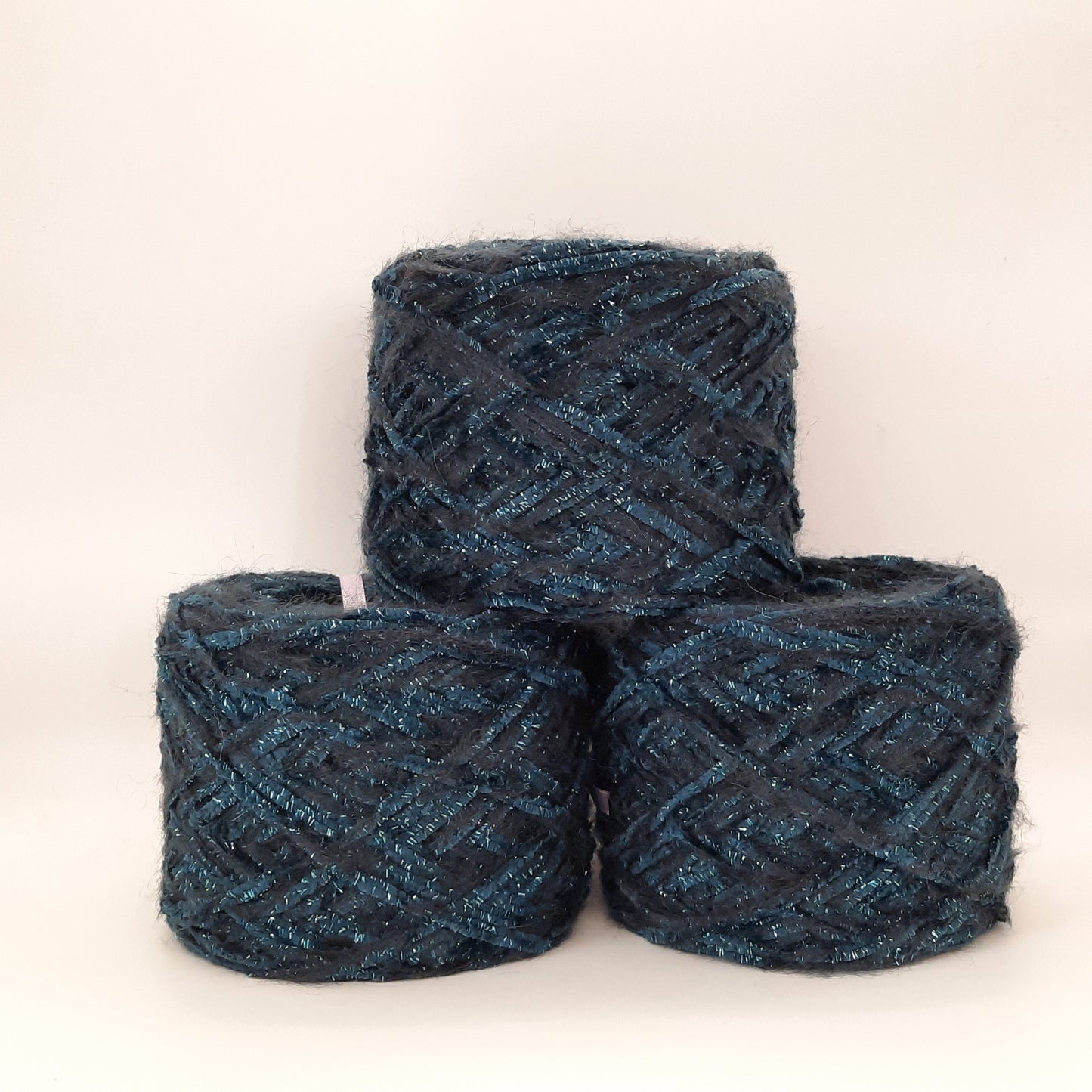 Chenille and Blue Mohair 100gr