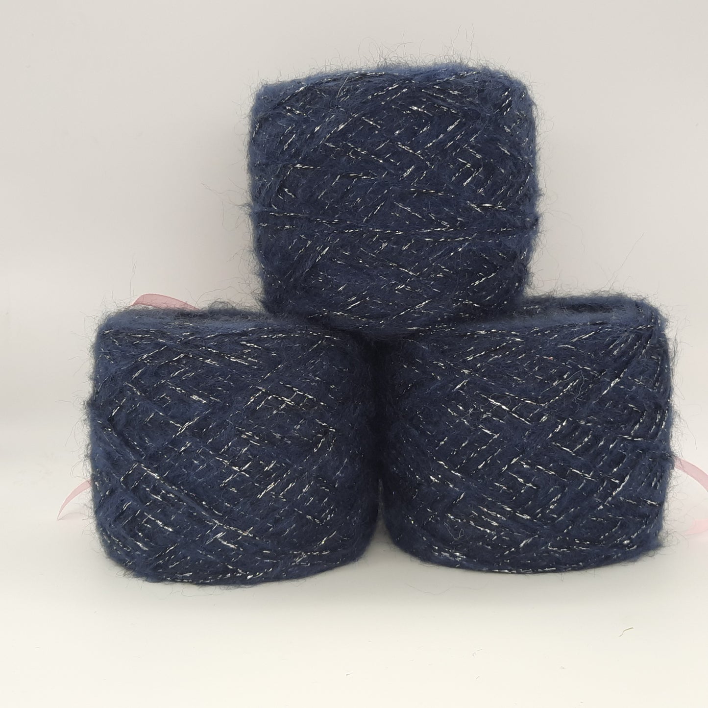Bello Mohair and Lurex Blue and Silver 100gr
