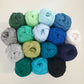 Granny Square Kit Cold Colors in Mercerized Cotton 800gr