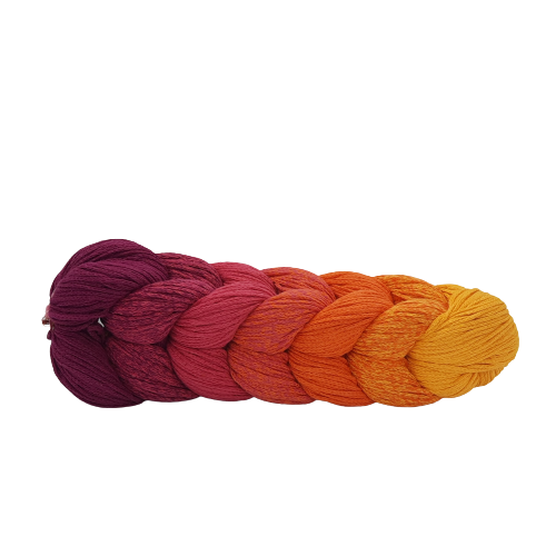 Cordón trenzado Brady Ombre Sunset 250gr