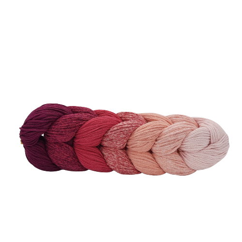 Cordón Trenzado Brady Ombre Rosè 250gr