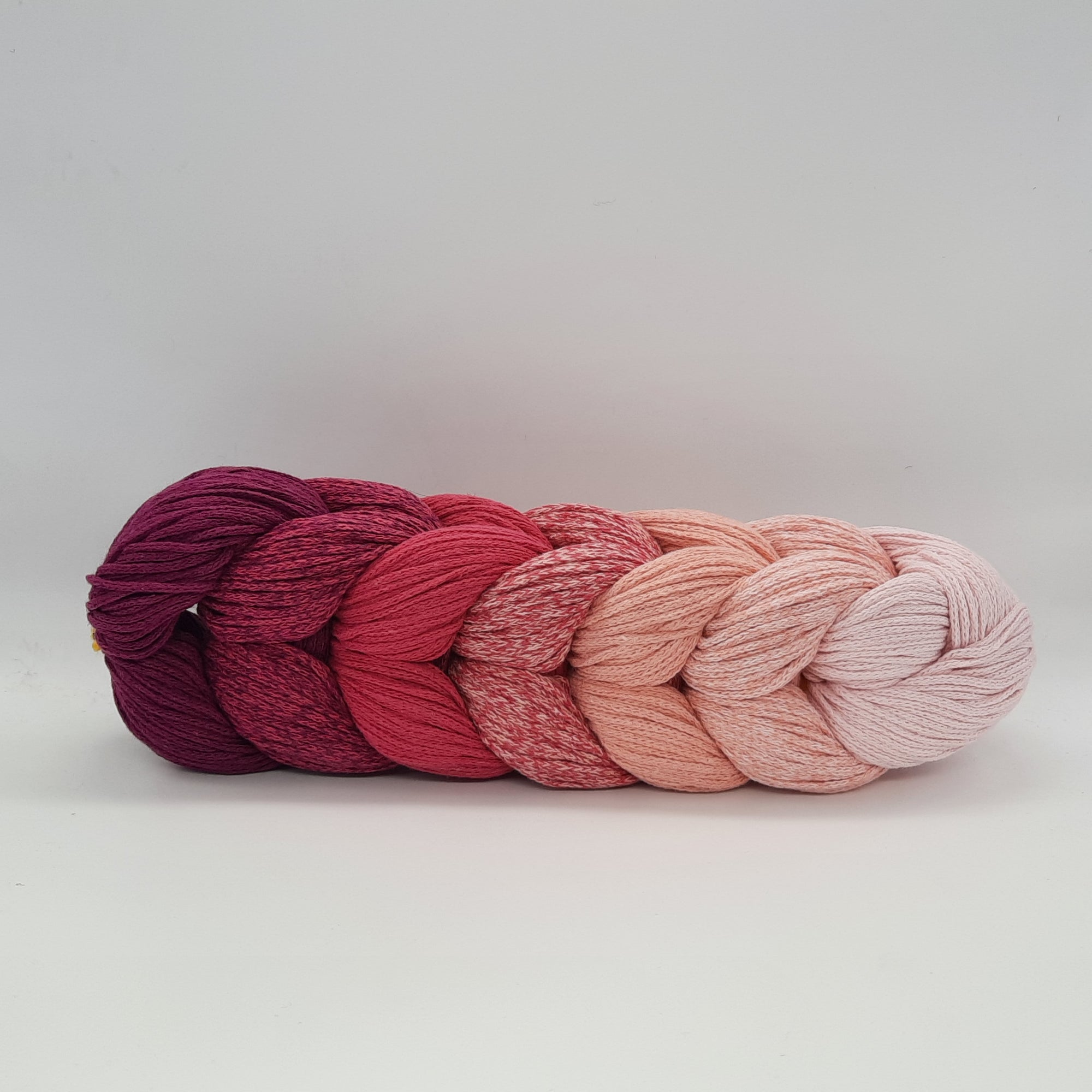 Cordón Trenzado Brady Ombre Rosè 250gr