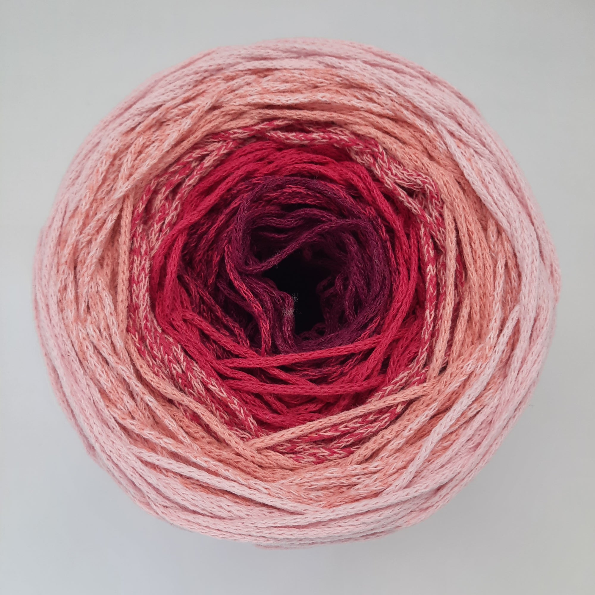Cordón Trenzado Brady Ombre Rosè 250gr