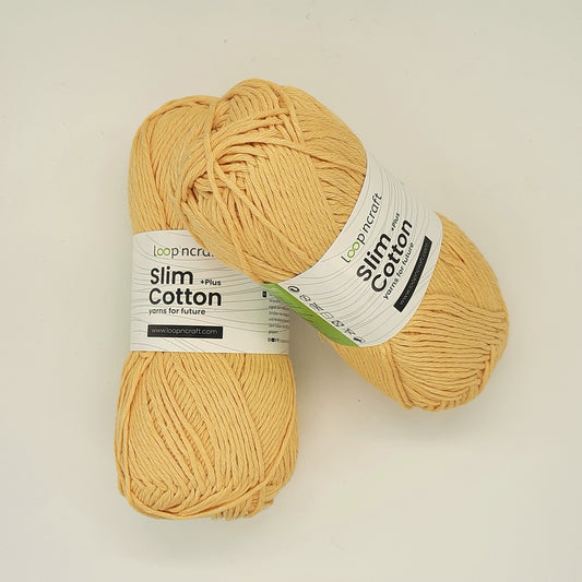 Coton Recyclé Slim Cotton Jaune Clair 100gr