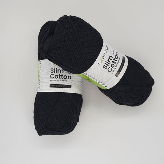 Slim Cotton Noir Coton Recyclé 100gr