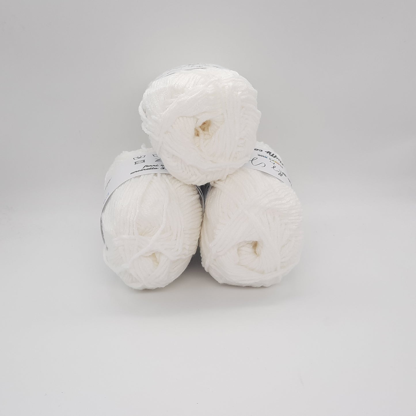 Fluffy Bianco, Filato Baby N.63