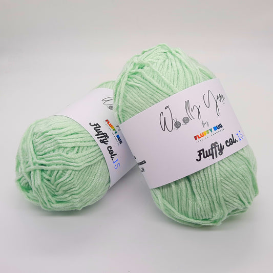 Fluffy Verde Pastello, Filato Baby N.15
