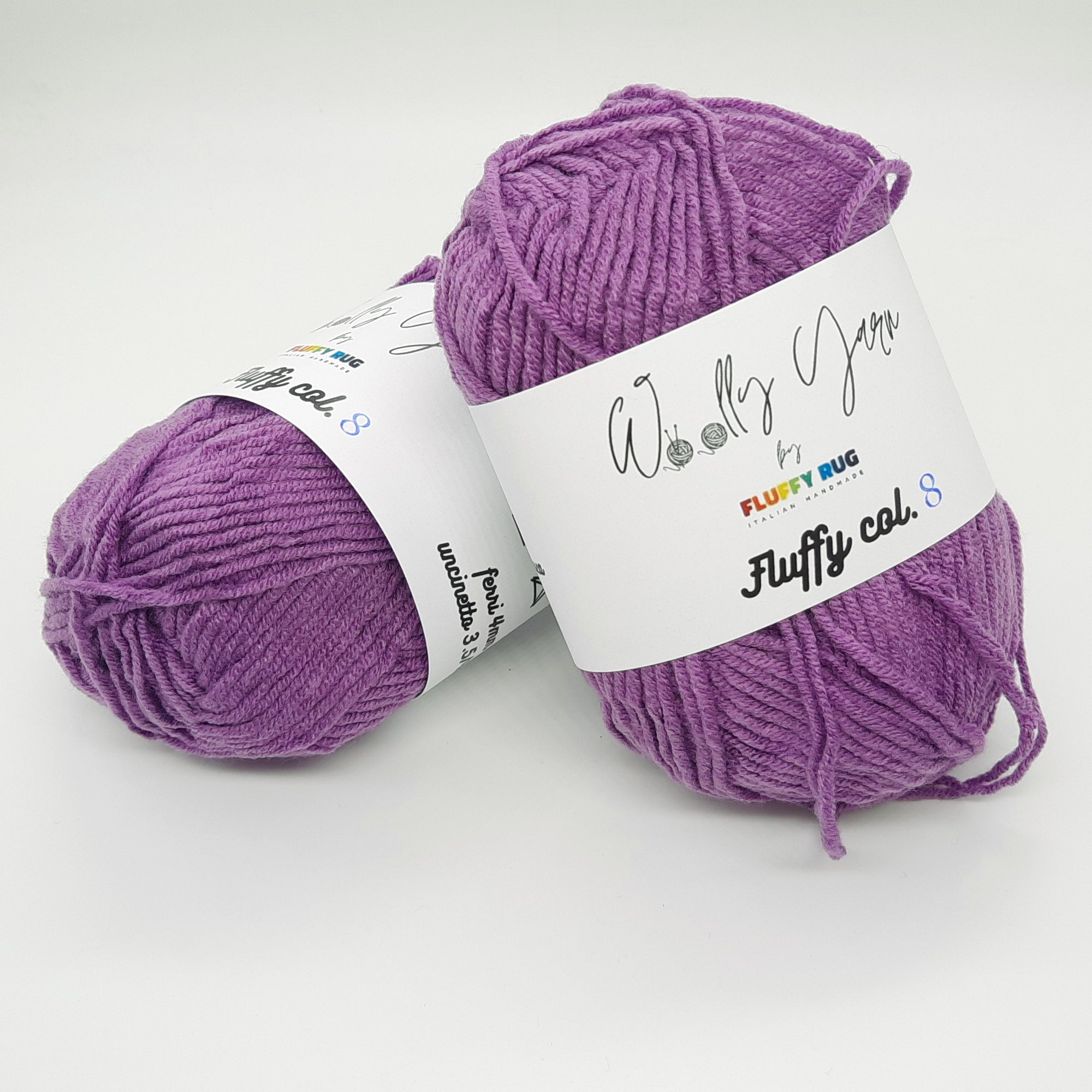 Fluffy Viola Chiaro, Filato Baby N.8