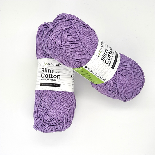 Recycled Cotton Slim Cotton Lilac 100gr