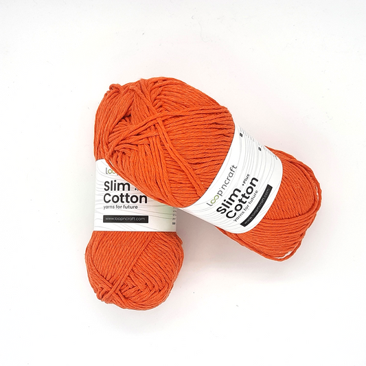 Gerecycled Katoen Slim Cotton Oranje 100gr